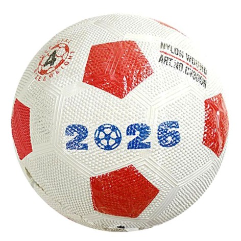 М'яч футбольний матеріал PVC, розмір №4 (червоний)