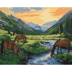 Набір для розпису по номерах "Передсвітанковий час" 40х50 см