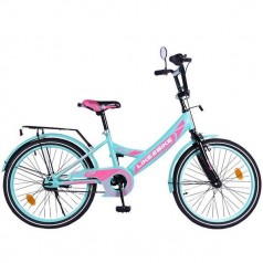 Велосипед детский 2-х колес.20'' 212003(1 шт)Like2bike Sky, бирюзовый, рама сталь, со звонком, руч.тормоз, сборка 75%