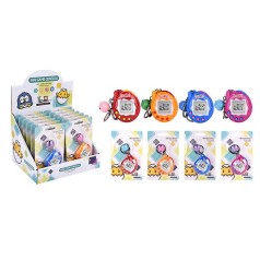 Гра тамагочі, 6-5см, звук, ч/б екран, брелок, дзвіночок, на бат(табл), на листі, (4 кольори) /9/108/12шт в кор. 21,5-16-17см