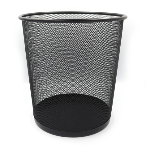 Корзина офісна метал. D26хD22x28см, чорна