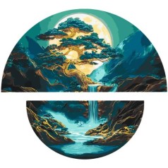 Картина по номерам с красками металлик 