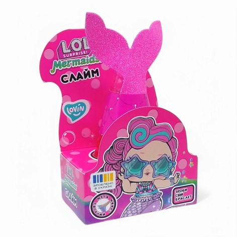 Слайм Lovin L.O.L. Surprise! Русалка Розовая, 250 мл