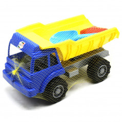 Машинка Самоскид Піщаний із пісковим набором (синій + жовтий)