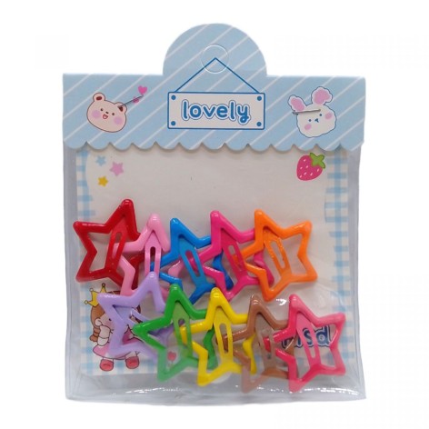 Аксесуари для дівчат арт. CEL-2401 10уп по 10шт  заколки, 10 шт в упак пакет 10*10*2см