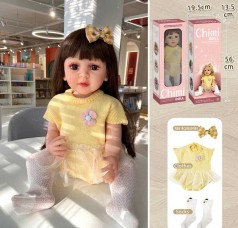 Лялька реборн "Chimi Doll" - 56 см, із щільної гуми, волосся-високотеипературна перука, в кор.