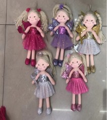 Лялька мікс 3 види, м'яконабивна п/е 25см 