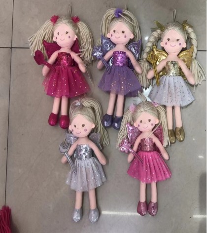 Лялька мікс 3 види, м'яконабивна п/е 25см 