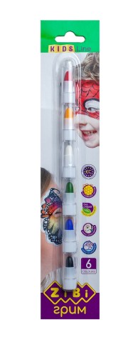 Карандаши для грима лица и тела ПОЗИТИВ, 6 цветов стандарт