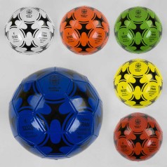 Мяч Футбольный 6 цветов, размер №5, материал PVC, 280 грамм, резиновый баллон /100/