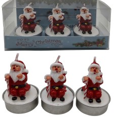 Свічка новорічна фігурна парафінов.-3шт.