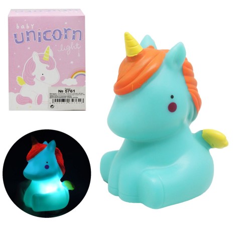 Світильник-нічник Єдиноріг блакитний