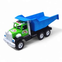 Машинка пластикова Фарго самоскид (зелена кабіна синій кузов)