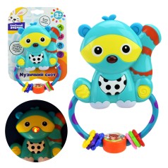 Брязкальце муз."Сонячний зайчик".батар, в комплекті, на зворотній стороні дзеркало, мелоді, світлові ефекти, р-р 17*12*2,5см, п/е 22*14,5*2,5см 