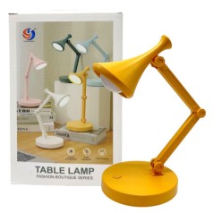 Настільна світлодіодна лампа MIC помаранчевий  з вбудованим акумулятором та регульованими розмірами