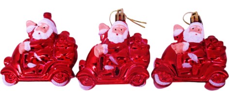 Іграшка на ялинку об'ємна пластикова 