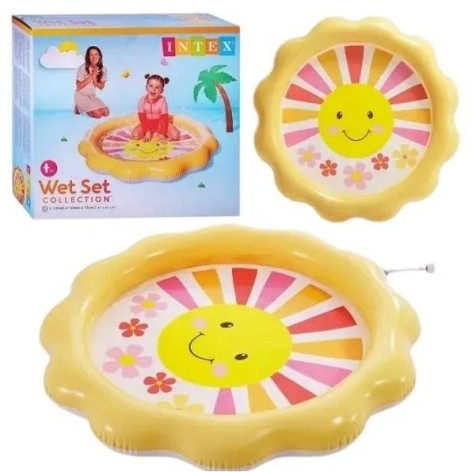 Бассейн надувной (возраст 2+)  104cmX104cmX13cm