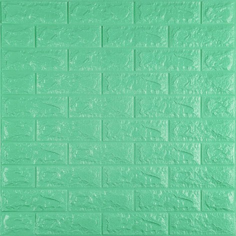 3D панель самоклеюча 700х770х7мм цегла М'ятний (012-7) SW-00000050