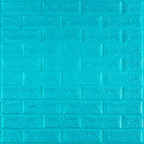 3D панель самоклеюча 700х770х5мм цегла Бірюза (002-5) SW-00000084