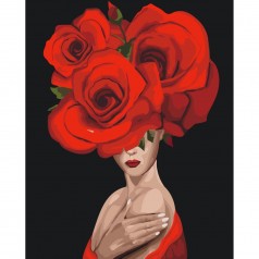 Картина по номерам: Королева роз
