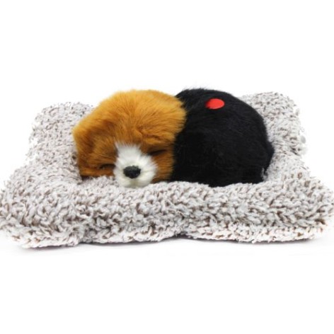 М'яка іграшка Собачка-пушистик на килимку, вигляд 4