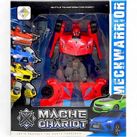 Трансформер "Mecha Chariot. Легковая машина", красный