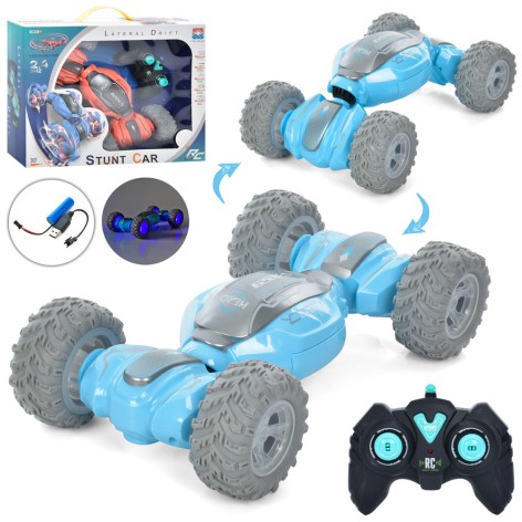 Р/К машинка 28см, 2,4G, акум, USB зарядка, гумові колеса, світло, 2 кольори, в кор-ці, 36-28,5-8,5см 