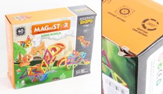 УЦЕНКА 30% Конструктор магнітний, 40дет., в кор-ці, 29-24-9см. 