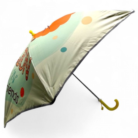 Парасолька MIC "C68654" тростина, світловідбиваючі смужки, свисток, висота 66 см, діаметр купола 77 см