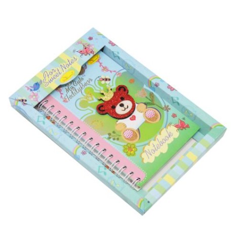 Блокнот "Ведмедик", блакитний