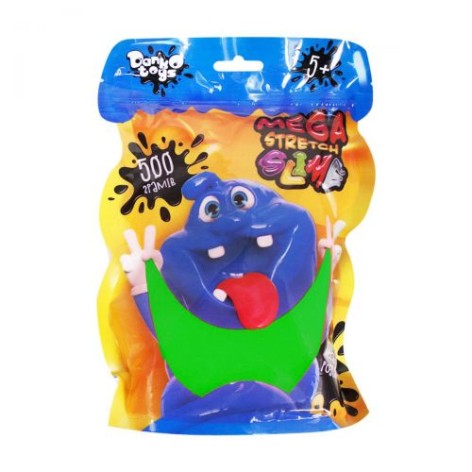 Слайм "Mega Stretch Slime" 500 г (укр) зелений