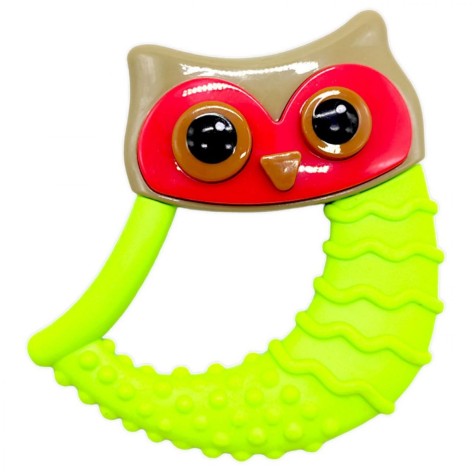Прорізувач-брязкальце "Сова", 3+ місяці