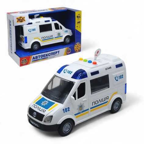 Машинка инерционная "Полиция" серия "Авто Эксперт", свет, звук (укр)