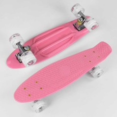 Скейт Пенні борд Best Board, дошка = 55 см, колеса PU зі світлом, діаметр 6 см