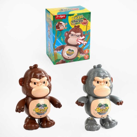 Мавпочка 2 кольори, звук, підсвічування, танцює, рухає всіма частинами тіла, в кор. 