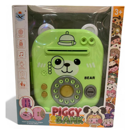 Банковский терминал сейф копилка, ключ  4 вида 21,5-25-9,5 см 