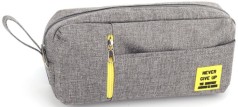 Пенал шкільний м'який Bourgeois 21х10х6см, 1 відділення KJ4093 Grey