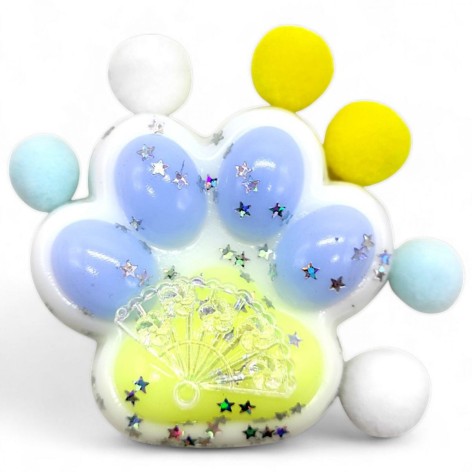 Лапка-антистрес, таба, 6 см, кольорова з метеликом (мікс видів)