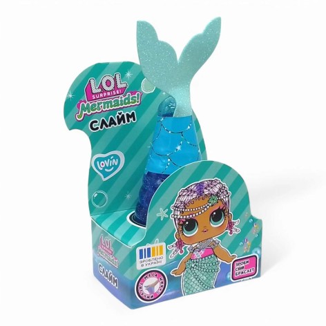 Слайм Lovin L.O.L. Surprise! Русалка Голубая, 250 мл