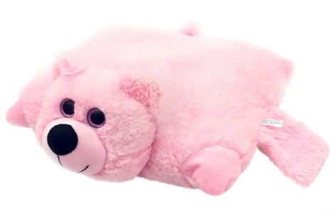 Ведмедик подушка рожева 40 см