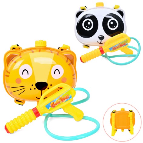 Водяний автомат 21см, балон на плечі 21-16-7см, 2види(панда, тигр), у п/е, 31,5-32-7см 