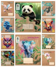 Тетрадь 18 листов.линия Твердая ТЕ42212 Save planet, 20/400, 10к. цена за 20 шт.