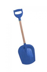 Лопатка мала з дерев'яною ручкою (синя)