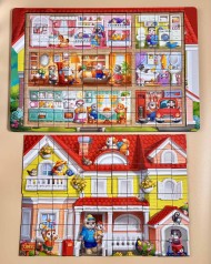 Котячий будинок пазл літній