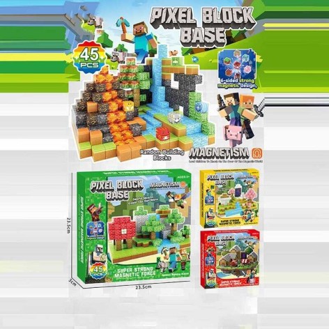 Магнітний конструктор в кор. 45 дет. 23*24*3см 