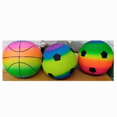М'яч для фiтнесу 45см, 370-380г, ПВХ, 3 види, у п/е 