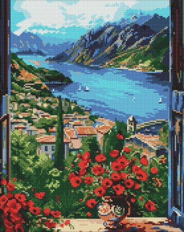 Набор с алмазной мозаикой на подрамнике 