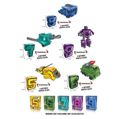 Робот цифри кор. 17*10,5*5,9см 