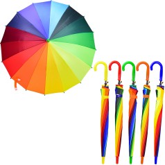Зонт детский радуга, 16 спиц, R=50 см /60-5/