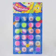 М'яч стрибун 24шт на листі, d = 3 см 